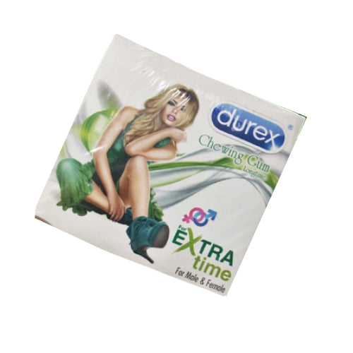 Durex Chewing Gum & Bubblegum longtime Mint Flavoured for male & female 12 GUM'S