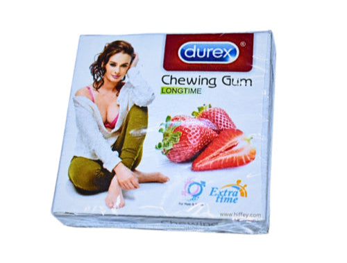 Durex Strawberry Flavored Timing Bubble Gum- 48 GUM'S