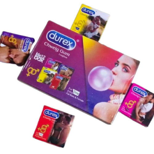 Durex Mix Flavored Timing Bubble Gums- 48 GUM'S