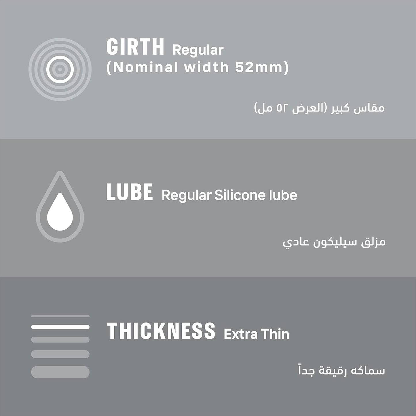 Fetherlite 3s, Extra safe 3s, Invisible 3s, Performa 3s- 04 Packs