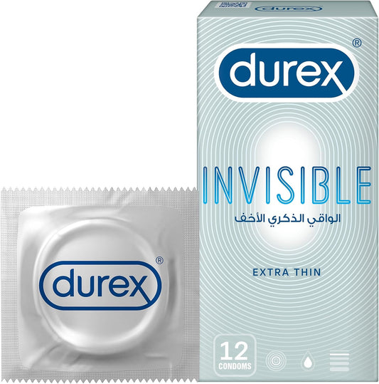 12 Durex Invisible Condoms- 01 Pack