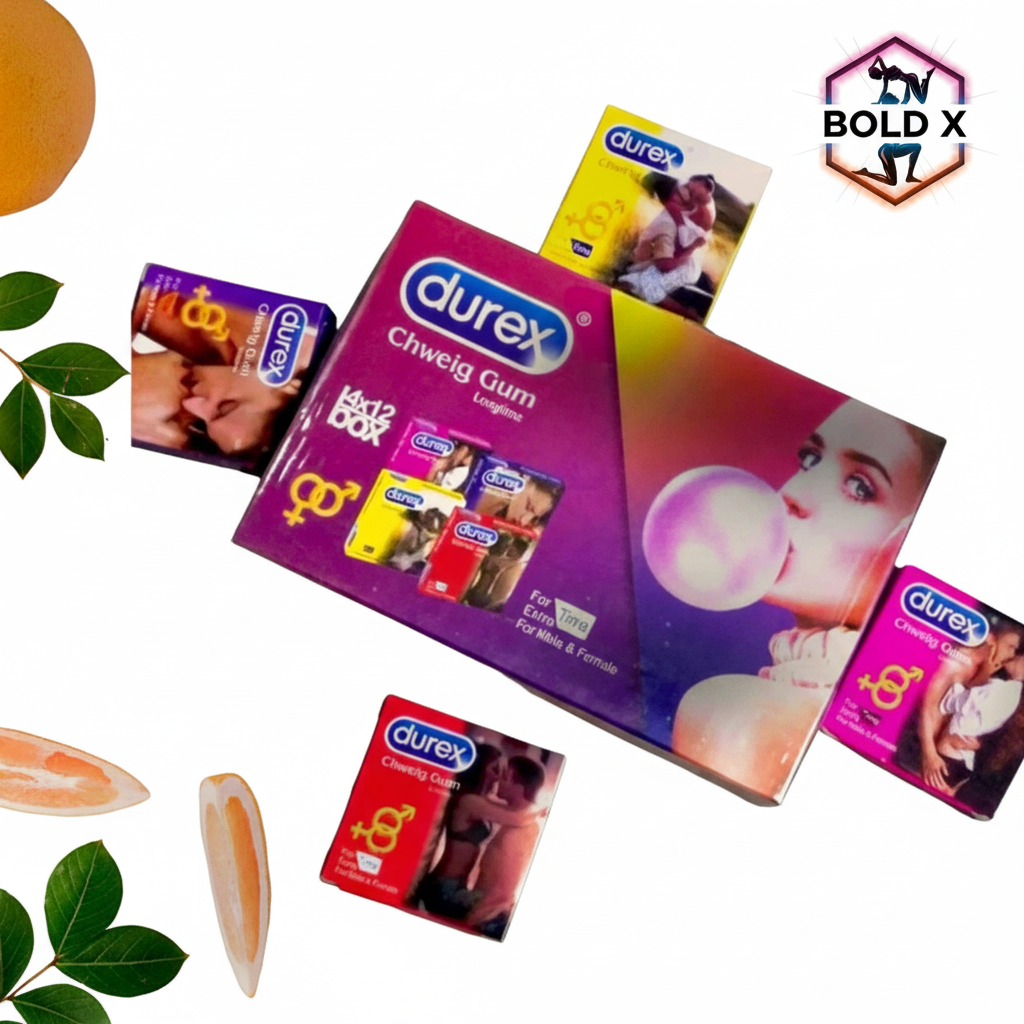 Durex Mix Flavored Timing Bubble Gums- 48 GUM'S