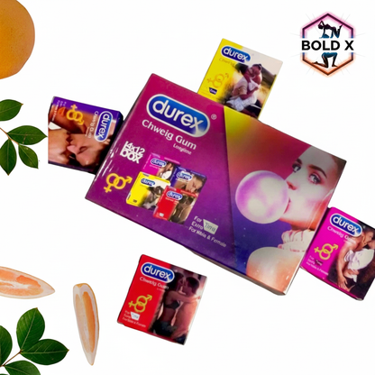 Durex Mix Flavored Timing Bubble Gums- 48 GUM'S