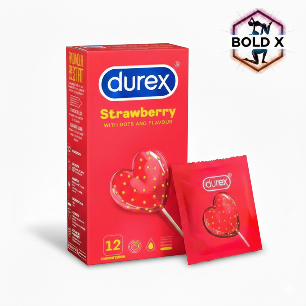 Sensual Strawberry Condoms 12s- 01 Pack