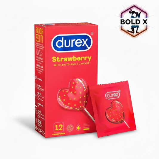 Sensual Strawberry Condoms 12s- 01 Pack