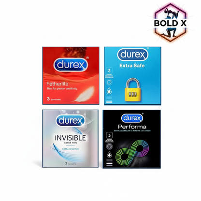 Fetherlite 3s, Extra safe 3s, Invisible 3s, Performa 3s- 04 Packs