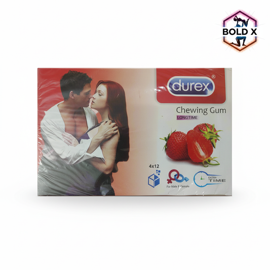 Durex Strawberry Flavored Timing Bubble Gum- 48 GUM'S