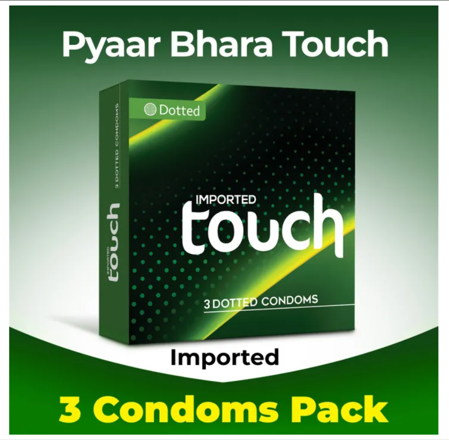 Touch Dotted Scented Condoms - Pack of 3