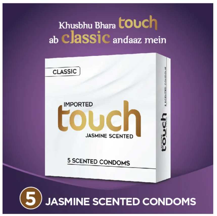 Touch Classic Condoms - Jasmin Scented - Pack of 5