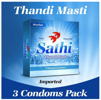 Sathi Menthol Condoms - Pack of 3