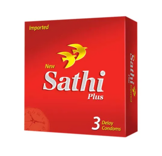 Sathi Plus Delay Condoms - Pack Of 3