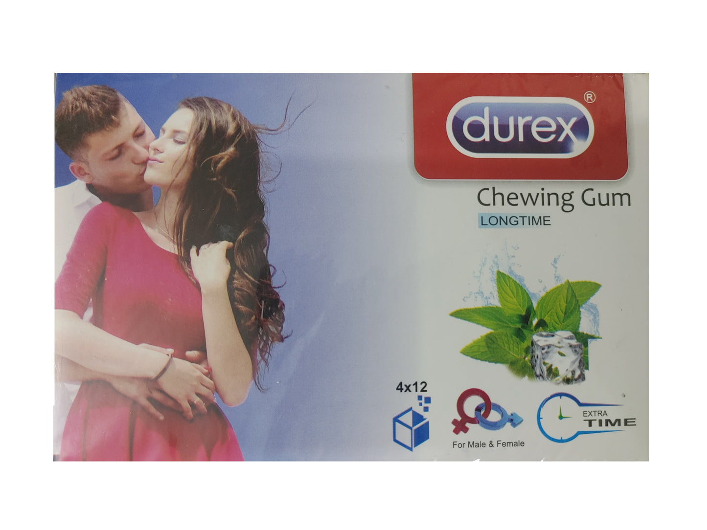 Durex Mint Flavored Timing Bubble Gum- 48 GUM'S