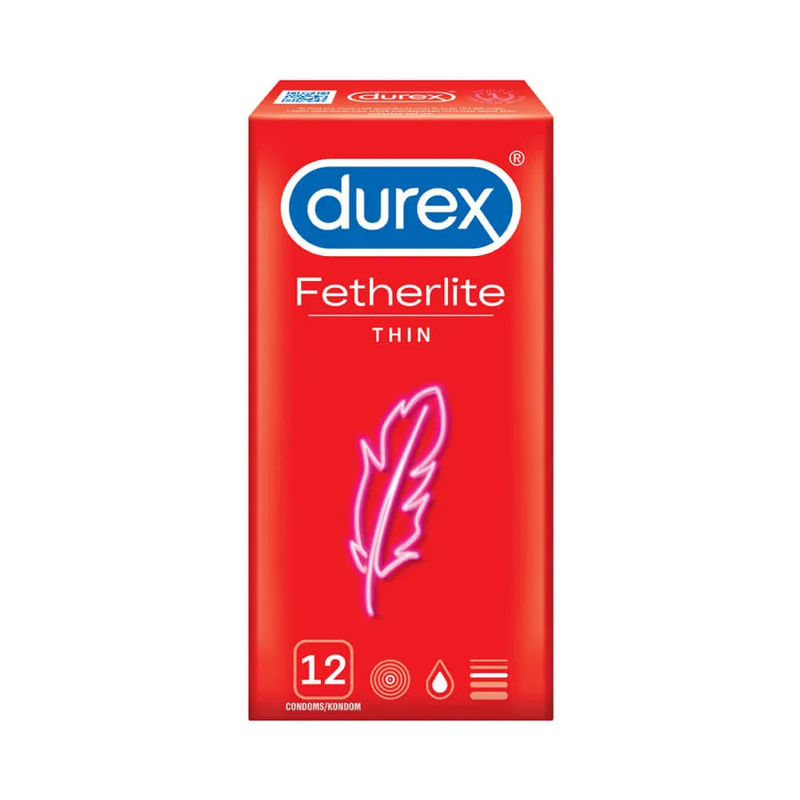 12 Durex Fetherlite Condoms, 01 Pack